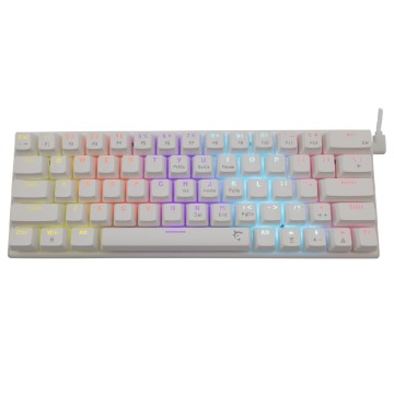 Klawiatura Klawiatura gamingowa White Shark Wakizashi Red przewodowa mechaniczna podświetlana biała