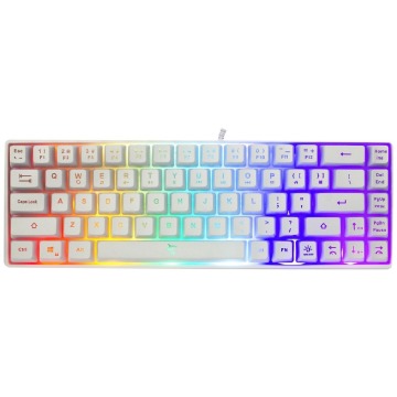 Klawiatura Klawiatura gamingowa White Shark Ronin GK-2201 przewodowa membranowa podświetlana biała