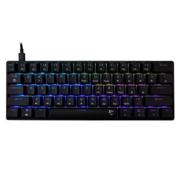 Klawiatura Klawiatura gamingowa White Shark Shinobi Blue przewodowa mechaniczna podświetlana czarna