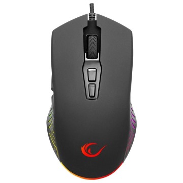 Myszka gamingowa Rampage Spear V2 przewodowa 12800 dpi optyczna czarna