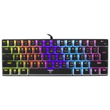 Klawiatura Klawiatura gamingowa White Shark Ashiko Red przewodowa mechaniczna podświetlana czarna