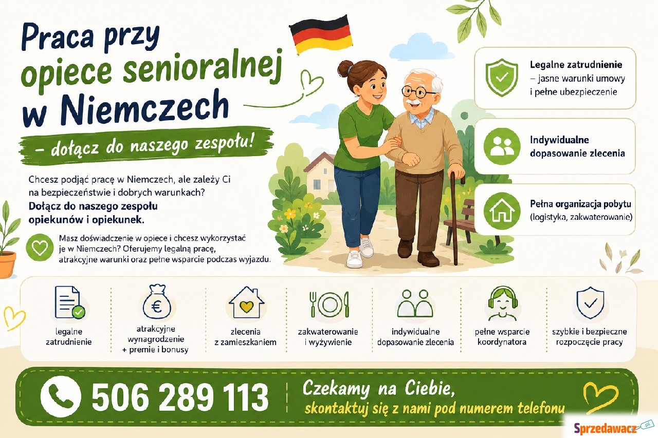 Praca w Niemczech - opieka nad...