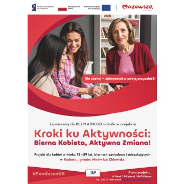 Bezpłatne szkolenia dla kobiet, Projekt współ... - Pozostałe kursy - Radom - zdjęcie 1