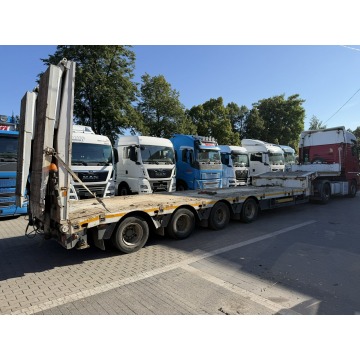 NACZEPA Niskopodwozie, FAYMONVILLE 4 osie, najazdy hydrauliczne