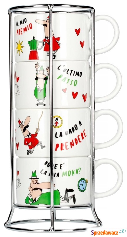 Filiżanka Bialetti Italia Do Cappuccino 4 szt.... - Akcesoria AGD drobne - Częstochowa