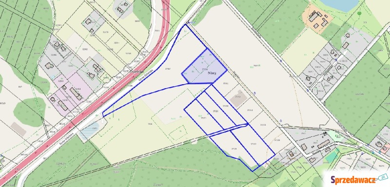 Działka - 5142m2 - Działki na sprzedaż - Niwy