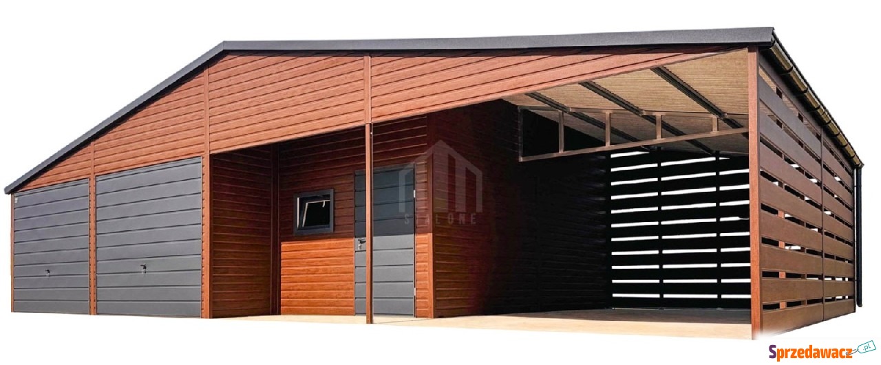 Garaż blaszany 9x6m + wiata 4m...