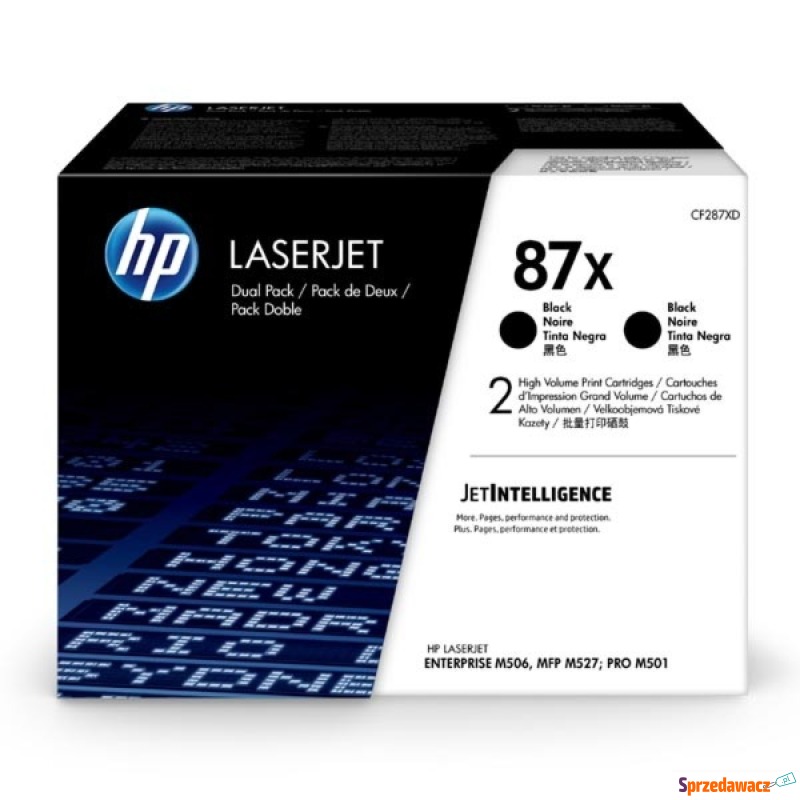 HP oryginalny toner CF287XD, black,...