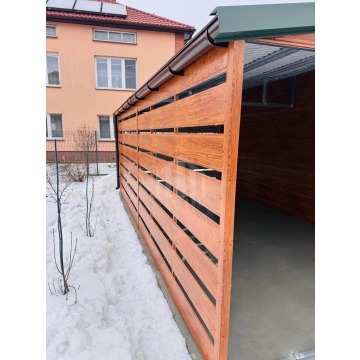 Garaż blaszany 6x6 + wiata 3m 2x brama uchylna... - Garaże i wiaty - Gorzów Wielkopolski - zdjęcie 2