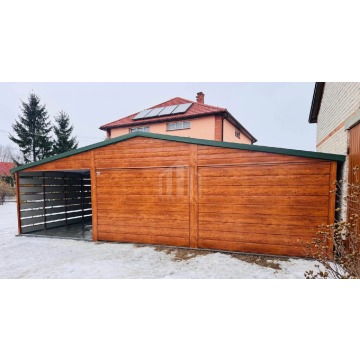 Garaż blaszany 6x6 + wiata 3m 2x brama uchylna... - Garaże i wiaty - Gorzów Wielkopolski - zdjęcie 3
