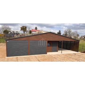 Garaż blaszany 9x6m + wiata 4m + wnęka 2x brama... - Garaże i wiaty - Elbląg - zdjęcie 3