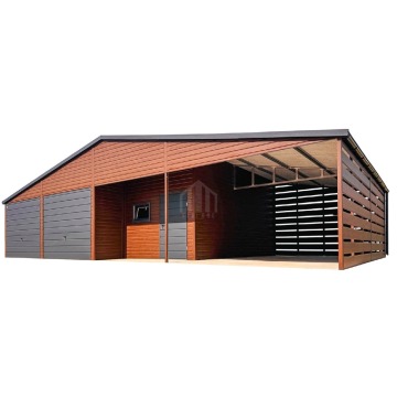Garaż blaszany 9x6m + wiata 4m + wnęka 2x brama... - Garaże i wiaty - Elbląg - zdjęcie 1