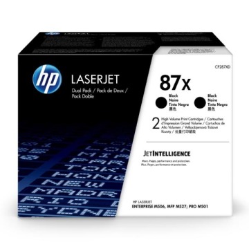 HP oryginalny toner CF287XD, black, 2*18000s, 87X 2, HP LaserJet Enterprise M506dh,M506dn,M506n,M506