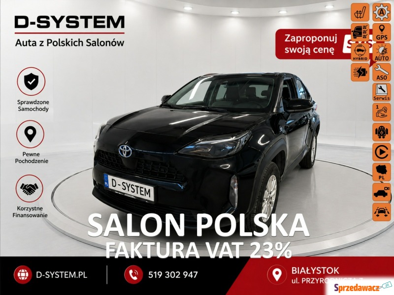 Toyota Yaris Cross  SUV 2022,  1.5 hybryda, automat - Na sprzedaż za 66 666 zł - Białystok