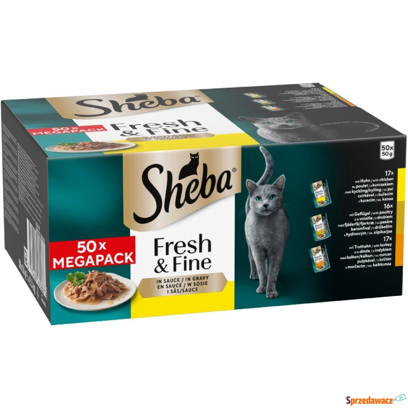 Pakiet mieszany Sheba Fresh & Fine w saszetkach,... - Karmy dla kotów - Wrocław
