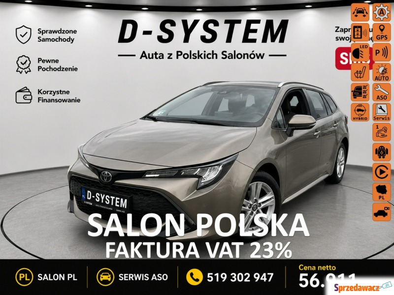 Toyota Corolla  Kombi 2022,  1.8 hybryda, automat - Na sprzedaż za 56 911 zł - Białystok