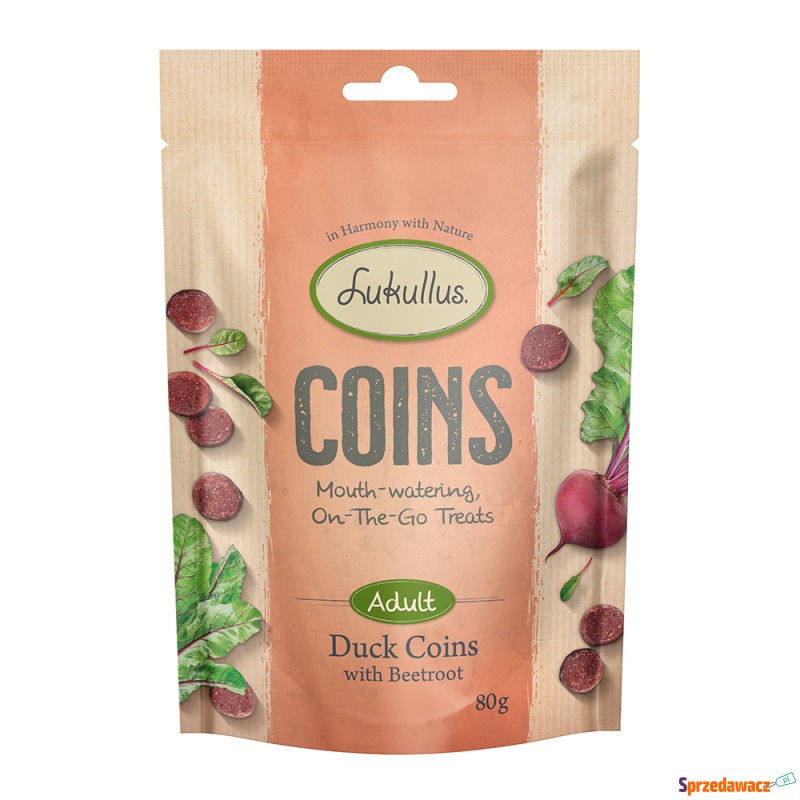 Lukullus Coins, kaczka - 80 g - Przysmaki dla psów - Suwałki
