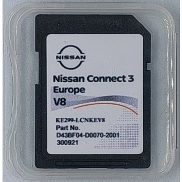 Aktualizacja map Nissan Connect 3 EU V8 2023
