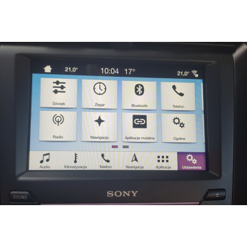 Konwersja USA na EU Ford Sync 3