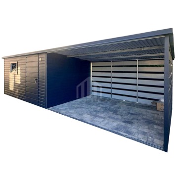 Schowek Domek ogorodowy 4x3 m + wiata 6x3 m drzwi... - Altany, domki, namioty - Gdańsk - zdjęcie 1
