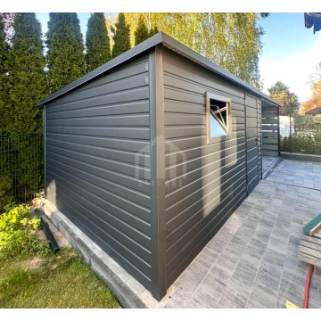 Schowek Domek ogorodowy 4x3 m + wiata 6x3 m drzwi... - Altany, domki, namioty - Gdańsk - zdjęcie 4