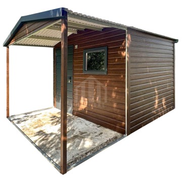 Schowek domek ogrodowy 2,5x2 m + wiata 1,5 m drzwi... - Altany, domki, namioty - Iława - zdjęcie 1
