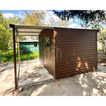 Schowek domek ogrodowy 2,5x2 m + wiata 1,5 m drzwi... - Altany, domki, namioty - Iława - zdjęcie 4