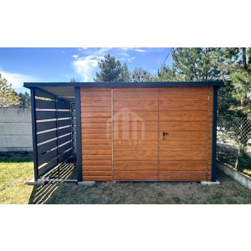 Schowek domek ogrodowy 3x3 m + wiata 1x3 m brama... - Altany, domki, namioty - Olsztyn - zdjęcie 4