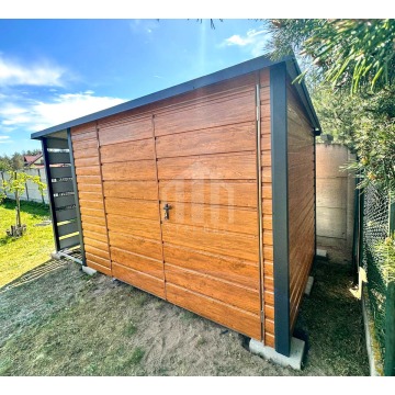 Schowek domek ogrodowy 3x3 m + wiata 1x3 m brama... - Altany, domki, namioty - Olsztyn - zdjęcie 2