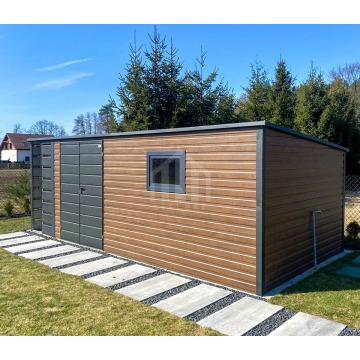 Schowek domek ogrodowy 5,5x3 + wiata 1m brama... - Altany, domki, namioty - Radom - zdjęcie 4