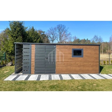 Schowek domek ogrodowy 5,5x3 + wiata 1m brama... - Altany, domki, namioty - Radom - zdjęcie 2