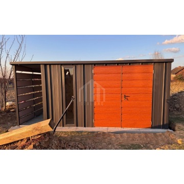 Schowek Domek ogrodowy 5x4 m + wiata 1 m brama... - Altany, domki, namioty - Płock - zdjęcie 2