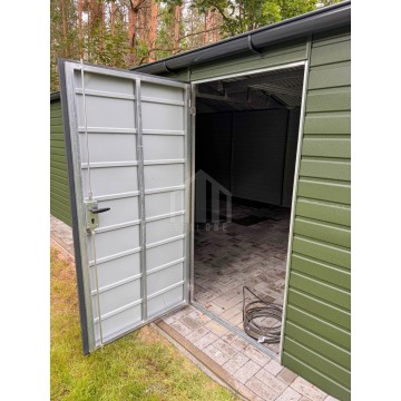 Garaż blaszany 5x6 m - brama uchylna - drzwi dach... - Garaże i wiaty - Wrocław - zdjęcie 2