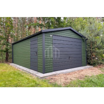 Garaż blaszany 5x6 m - brama uchylna - drzwi dach... - Garaże i wiaty - Wrocław - zdjęcie 4