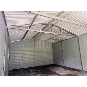 Garaż blaszany 5x7m - brama uchylna - drzwi -... - Garaże i wiaty - Zakopane - zdjęcie 3