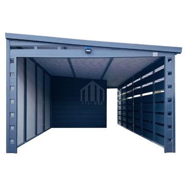 Carport wiata samochodowa 3,5x6 m pomieszczenie gospodarcze drzwi okno SO217