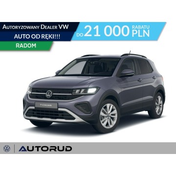 Volkswagen T-Cross - Life Plus 1.0TSI 116KM automat DSG Pakiet Comfort Style koło zapasowe