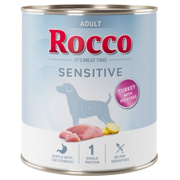 Megapakiet: Rocco Sensitive, 24 x 800 g - Nowa receptura: indyk z ziemniakami