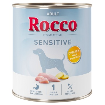 Megapakiet: Rocco Sensitive, 24 x 800 g - Nowa receptura: kurczak z ziemniakami
