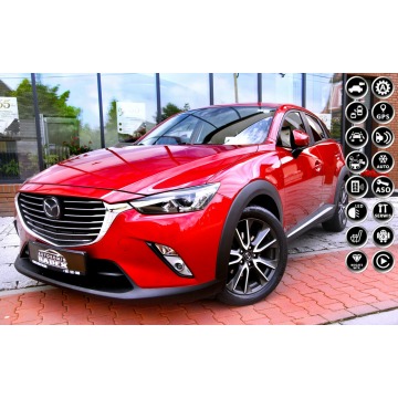 Mazda CX-3 - HeadUpDisp|4x4|Kamera|Bose|Navi|2xPark|As.Pasa|Skóry| Serwis|GWARANCJA