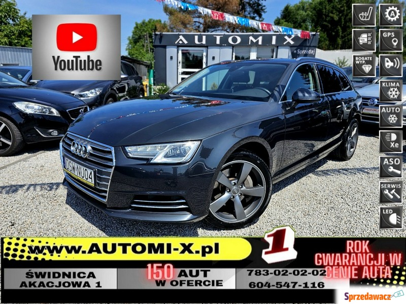 Audi A4  Kombi 2017,  2.0 diesel, automat - Na sprzedaż za 59 900 zł - Świdnica