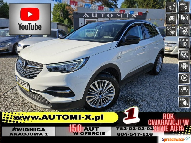 Opel Grandland X  SUV 2019,  1.2 benzyna, automat - Na sprzedaż za 53 900 zł - Świdnica