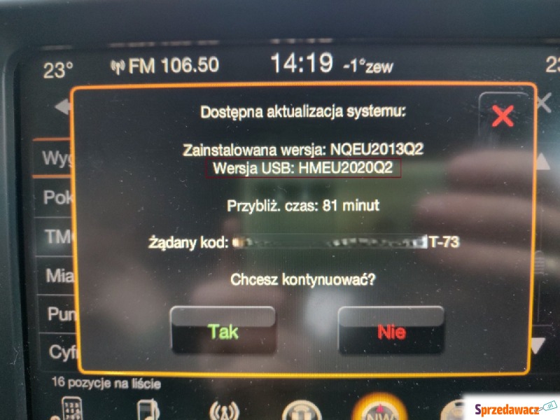 Aktualizacja map uConnect 8.4 RAM EU 2026 - Oprogramowanie GPS - Sandomierz