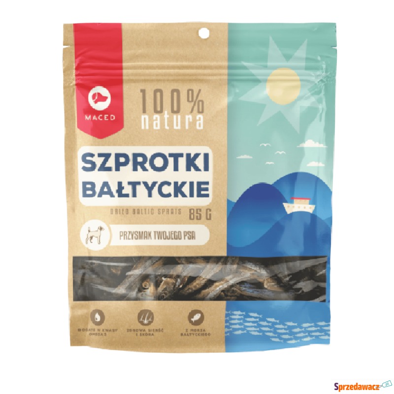 Maced Natural, szprot bałtycki - 85 g - Przysmaki dla psów - Rzeszów