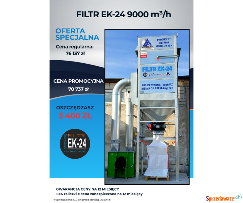 Filtr EK-24/Odciąg trocin 9000...
