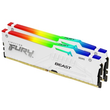 Kingston Fury Beast White RGB EXPO 32GB [2x16GB 6000MHz DDR5 CL30 DIMM]
