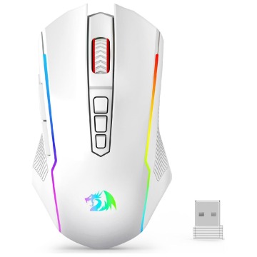 Myszka gamingowa Redragon M914 bezprzewodowa 5000 dpi optyczna biała