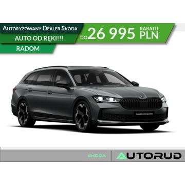 Škoda Superb - Combi Sportline 2.0TDI 193KM automat DSG Assisted Drive Plus Hak