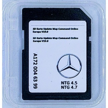Aktualizacja map Mercedes Comand Online NTG 4.5/4.7 EU