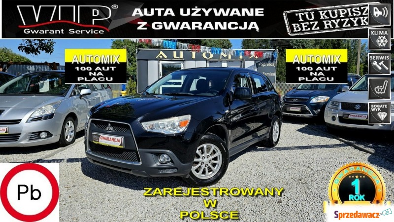 Mitsubishi ASX  SUV 2010,  1.6 benzyna - Na sprzedaż za 25 900 zł - Świdnica